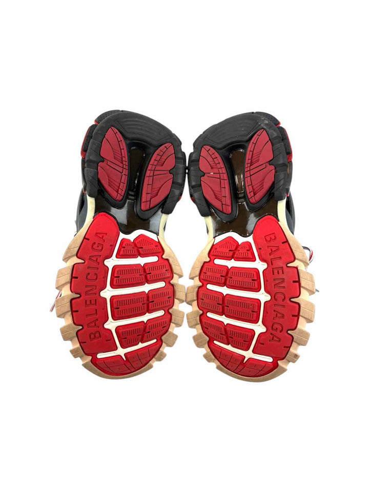 Balenciaga Size 8 Track Black Red Sneaker