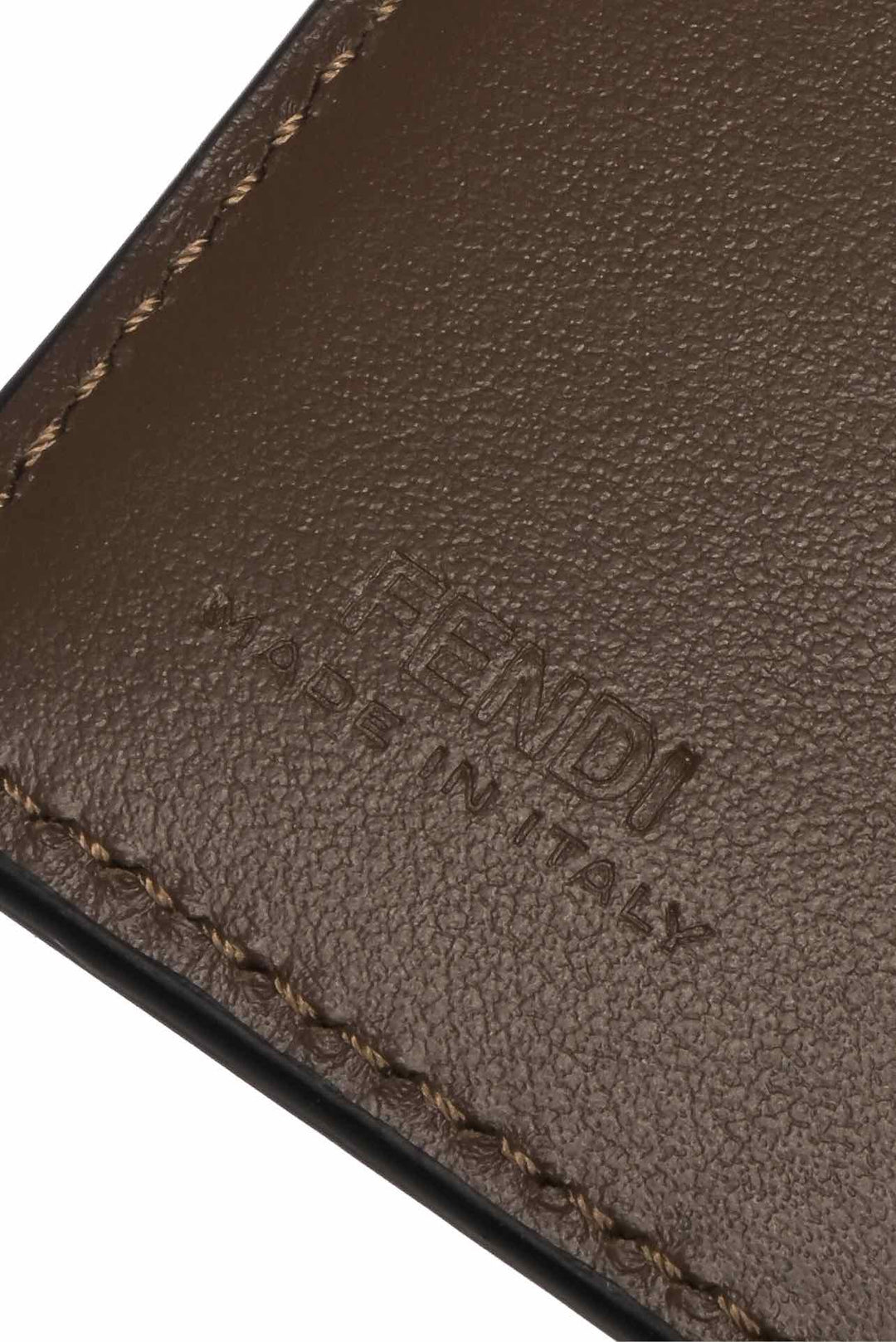 Fendi Zucca Embossed Leather Passport Cover