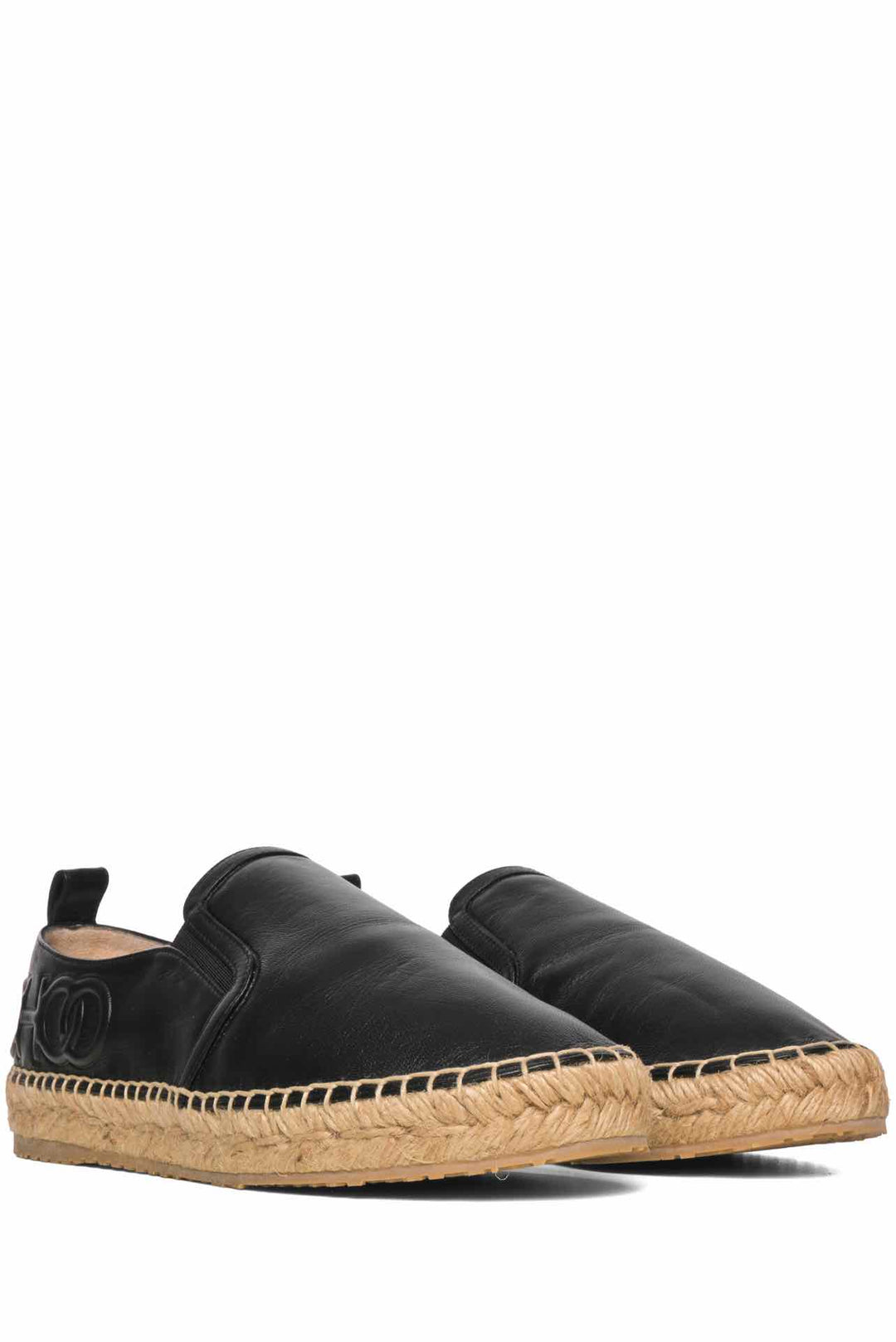 Jimmy Choo Size 36.5 Lichi Soft Leather Espadrille Flats