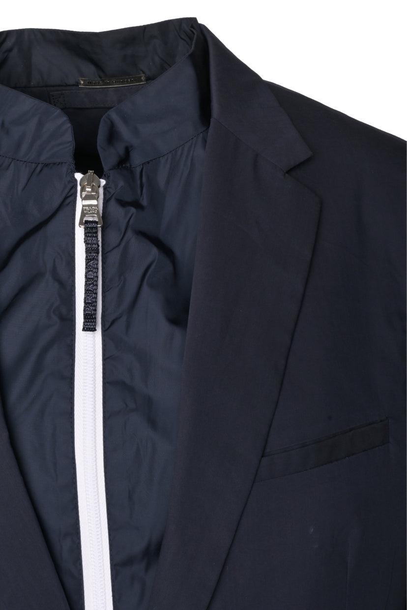 Prada Size 38 2009 Men's Zip Up Blazer
