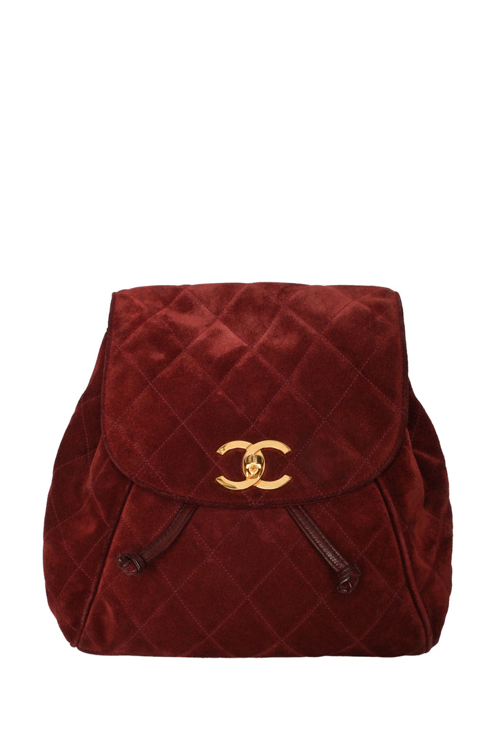 Chanel Suede Quilted BackPack