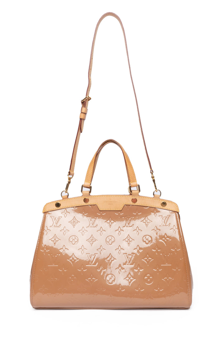 Louis Vuitton 2013 Monogram Vernis Brea MM Top Handle Bag