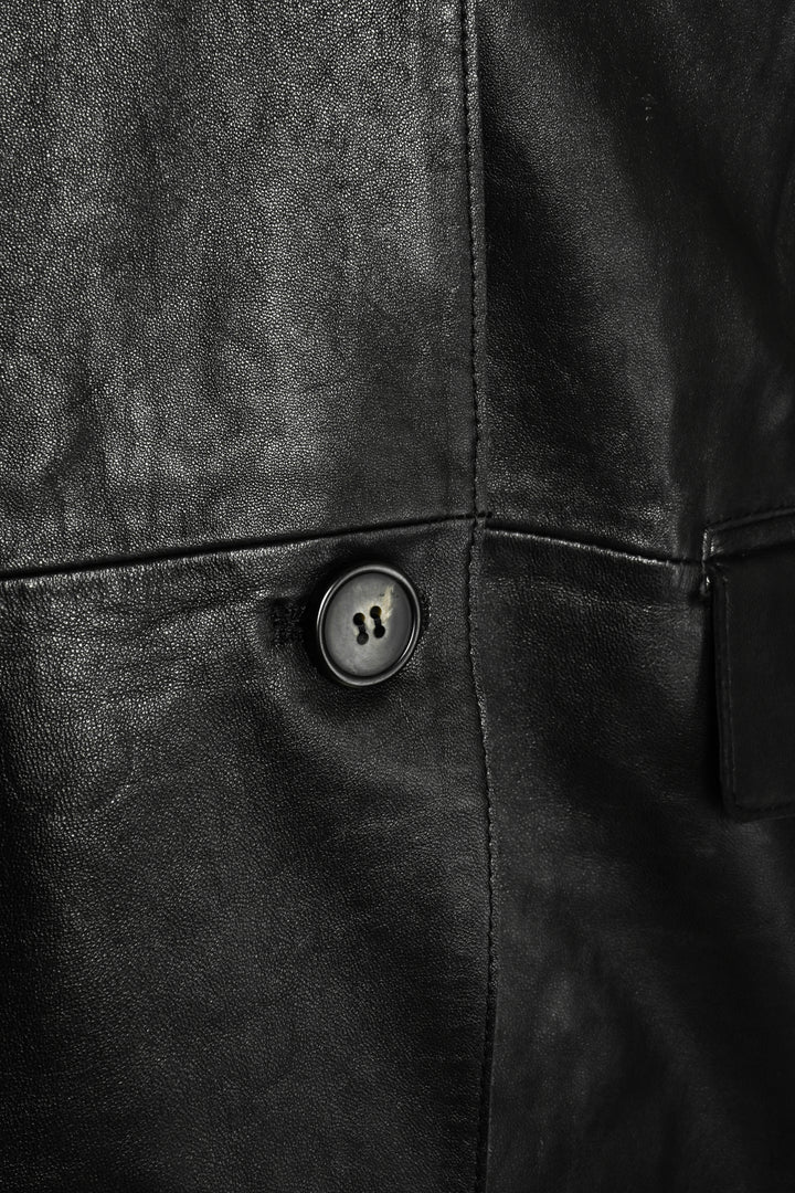 Weekend Max Mara Size 8 Marat Leather Blazer Jacket