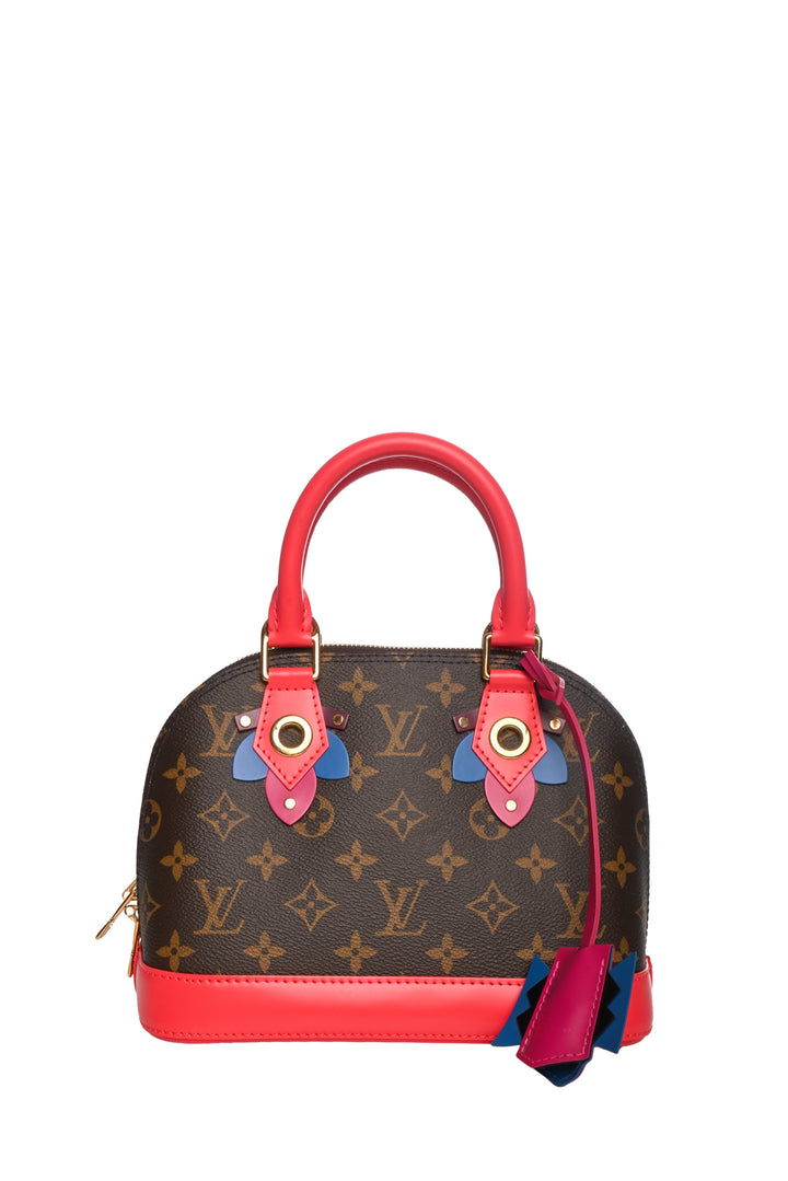 Louis Vuitton 2015 Flamingo Monogram Totem Alma BB Bag