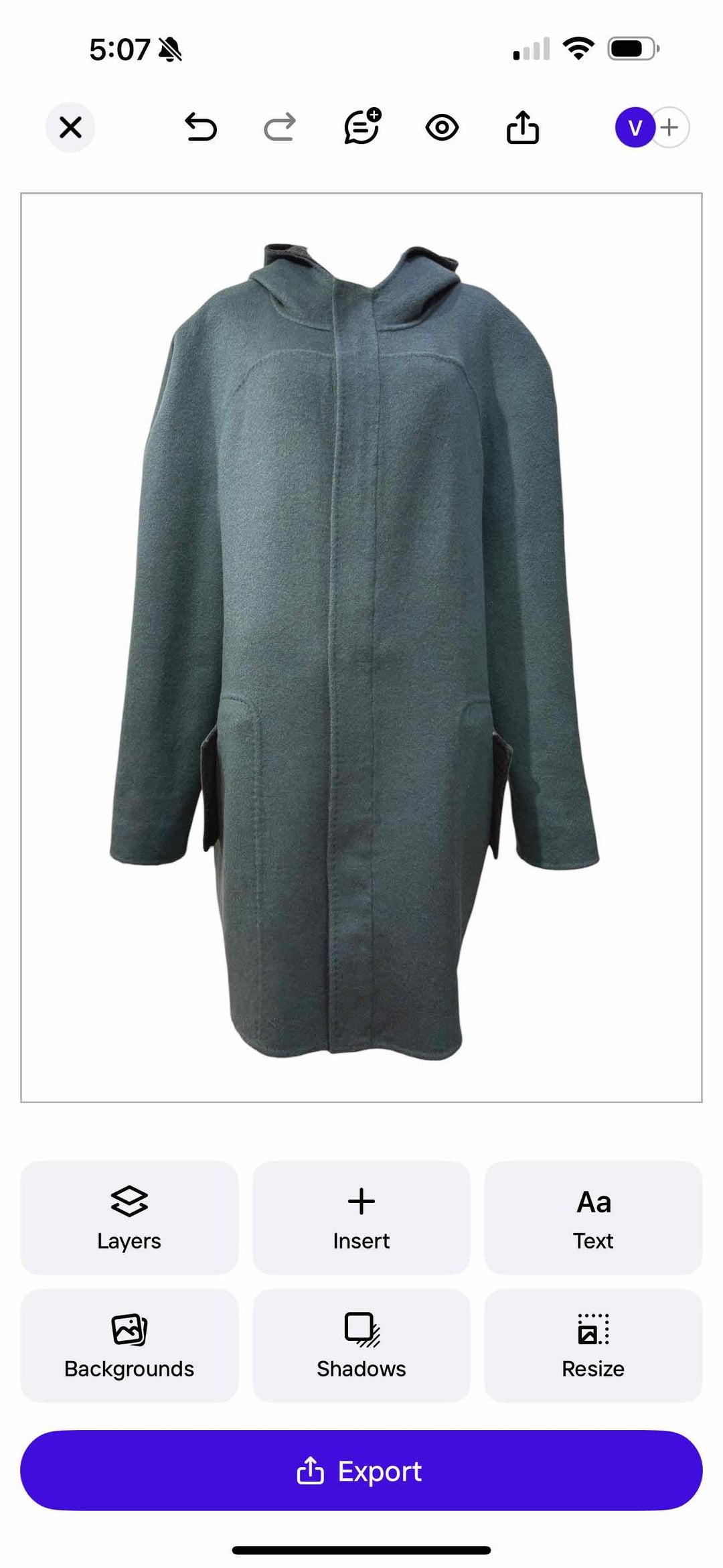 Black Goat Reversible Cashmere Size L Coat