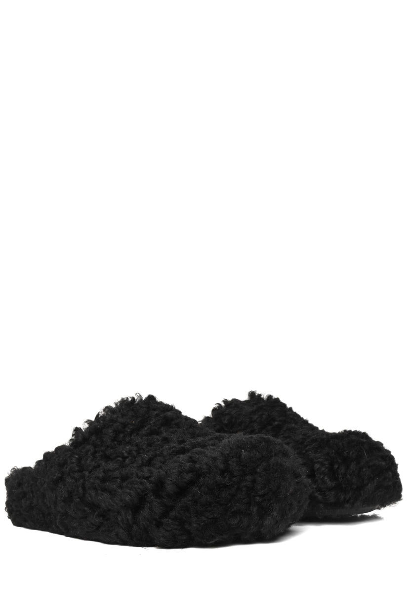 Marni Size 37.5 Sabot Shearling Slippers