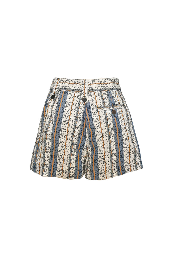Loewe Size 4 Striped Anagram Pattern Shorts