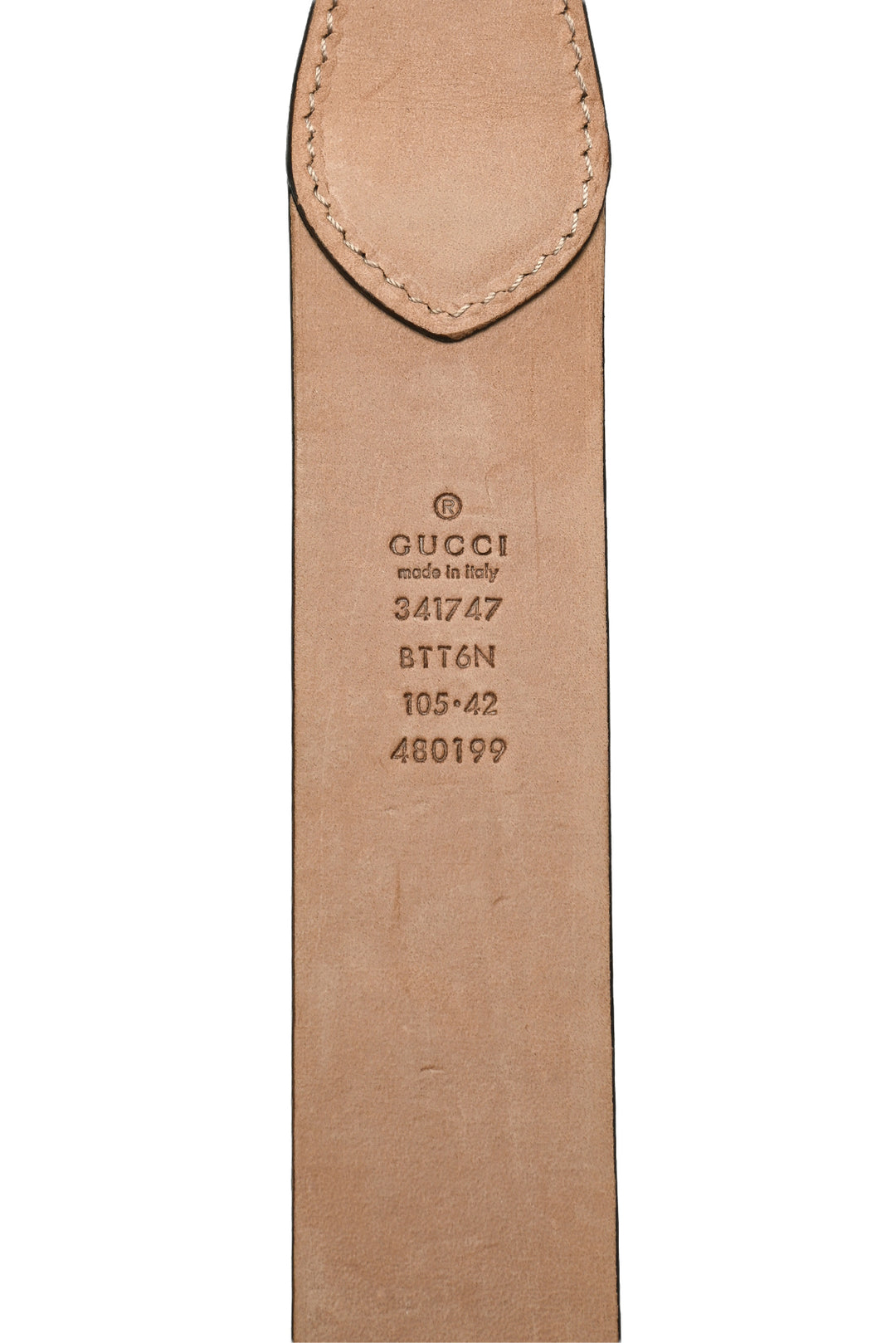 Gucci Size 42 Croc Detail Belt