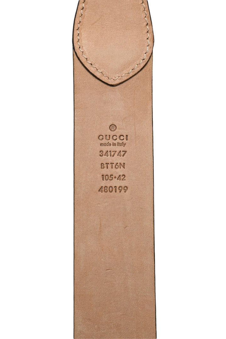 Gucci Size 42 Croc Detail Belt