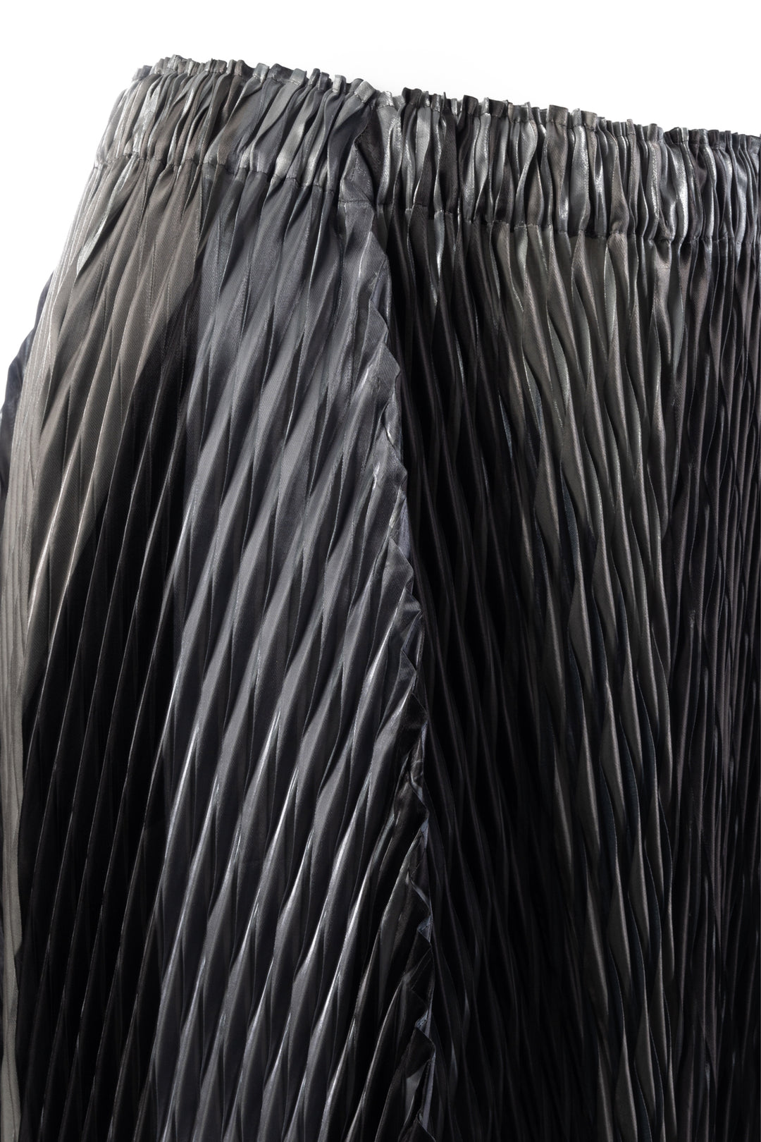 Issey Miyake Size 2 Pleated Metallic Skirt