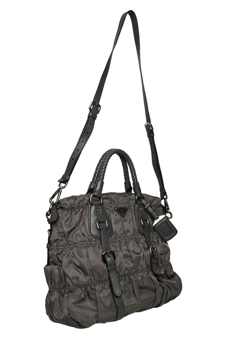 Prada Tessuto Gaufre Two-Way Tote