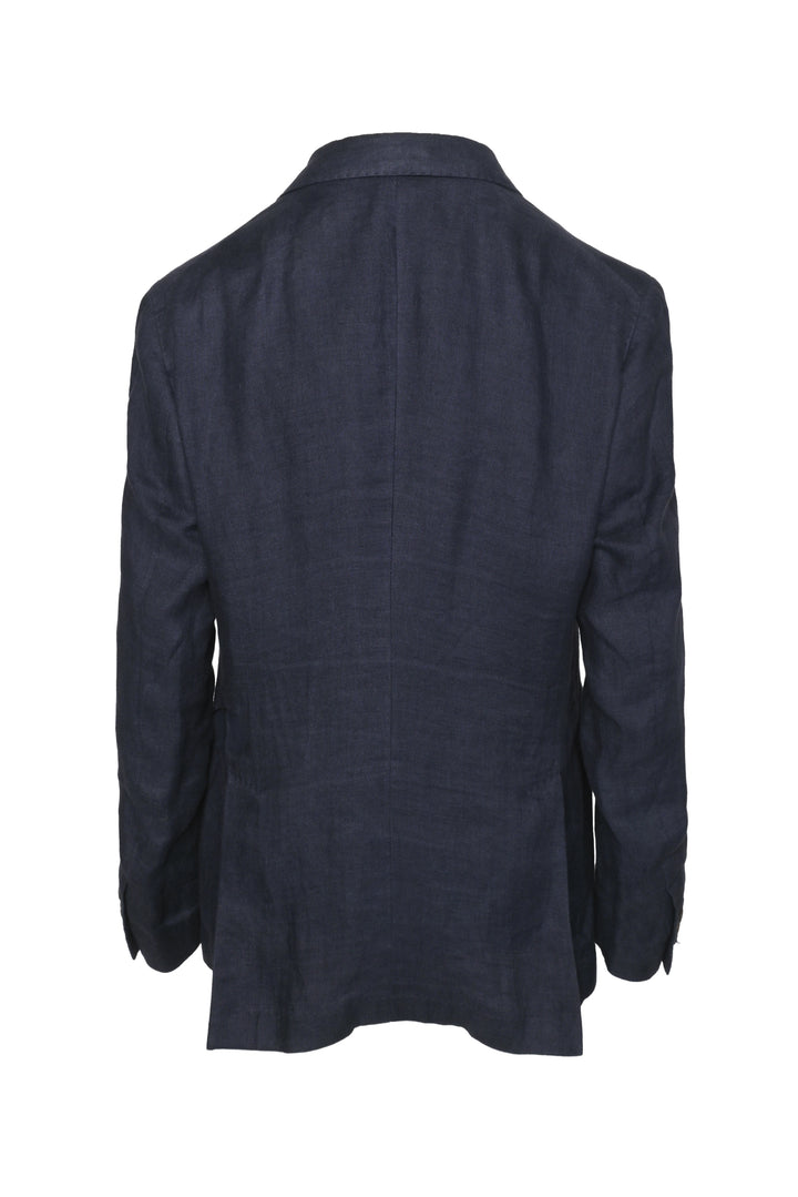 Brunello Cucinelli Size 40 Men's 3 Button Peaked Lapel Linen Blazer