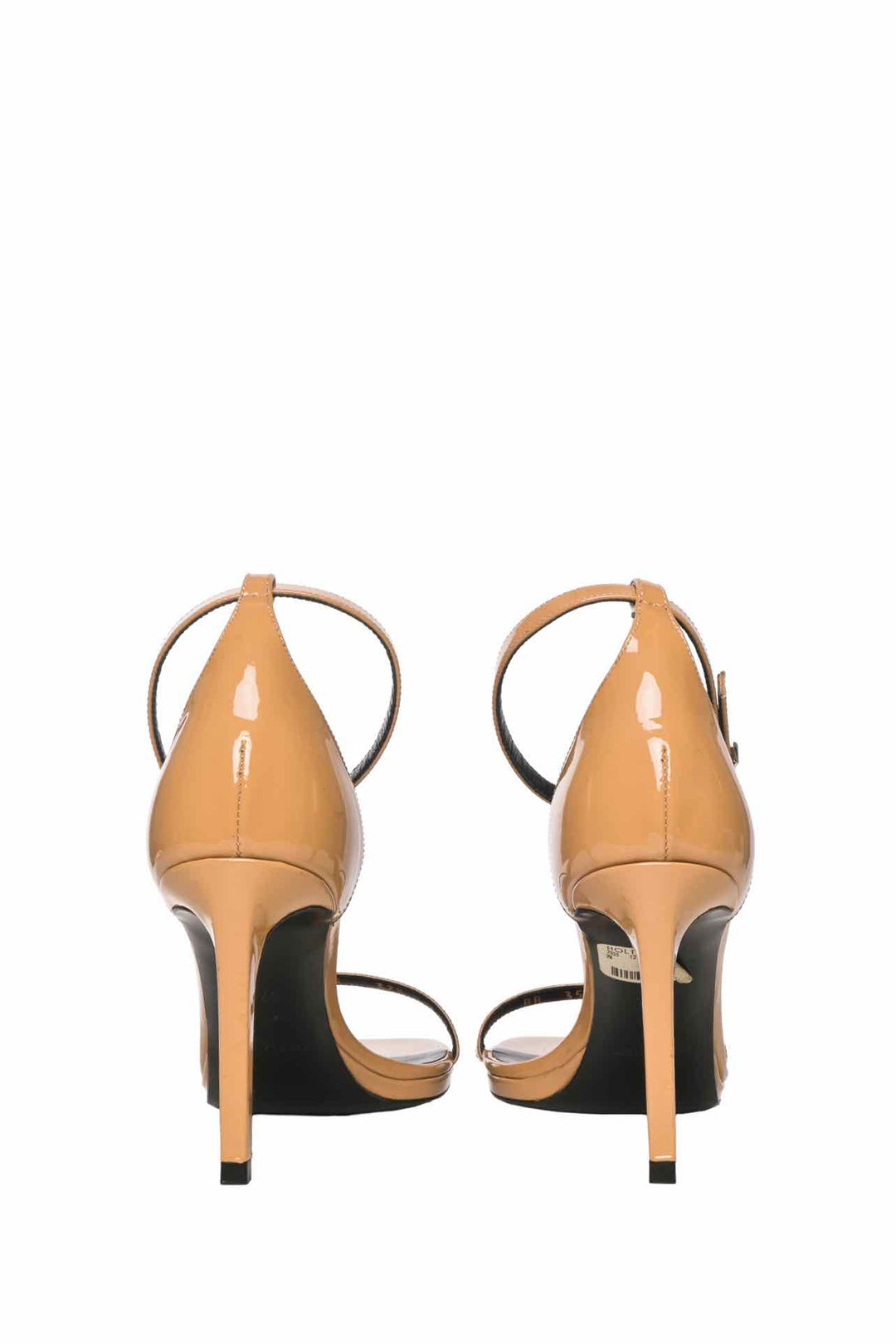 Saint Laurent Size 37.5 Patent Leather Jane Ankle Strap Sandals