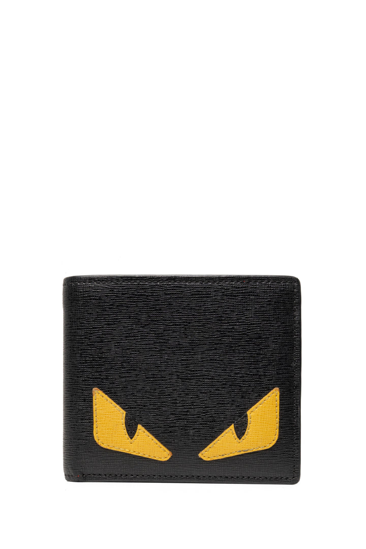 Fendi Men's Monster Eyes Motif Bifold Wallet