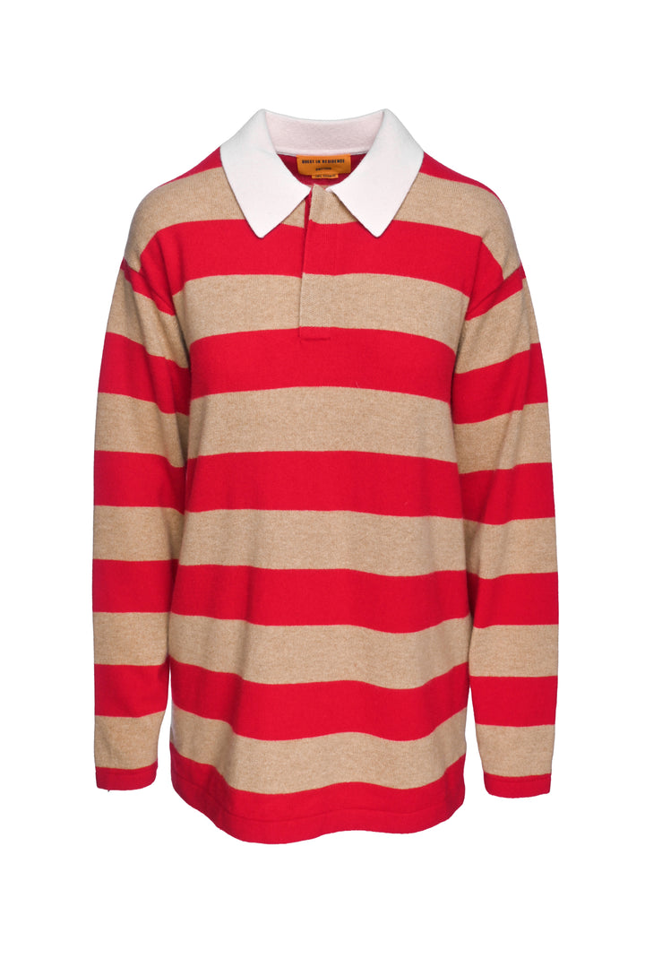 Guest In Residence Size XS Rugby Striped Cashmere Sweater