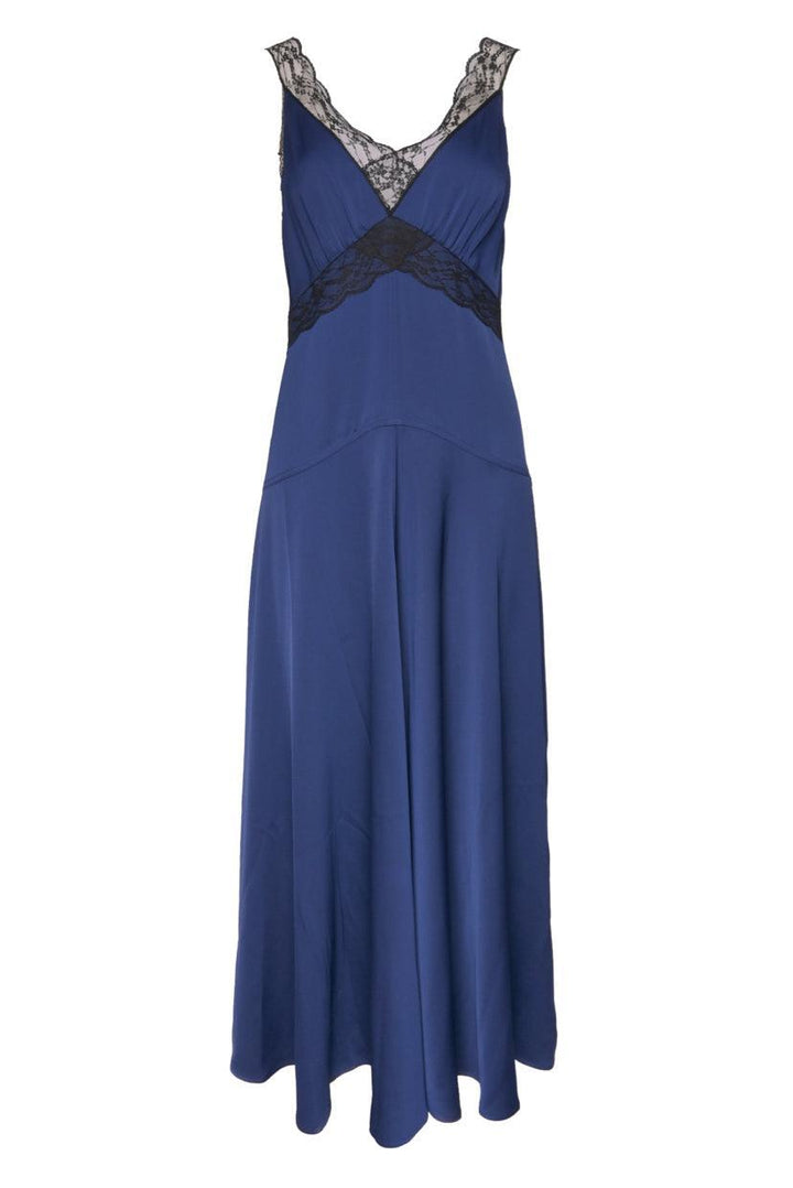 ME+EM Size 8 Satin & Lace Maxi Dress