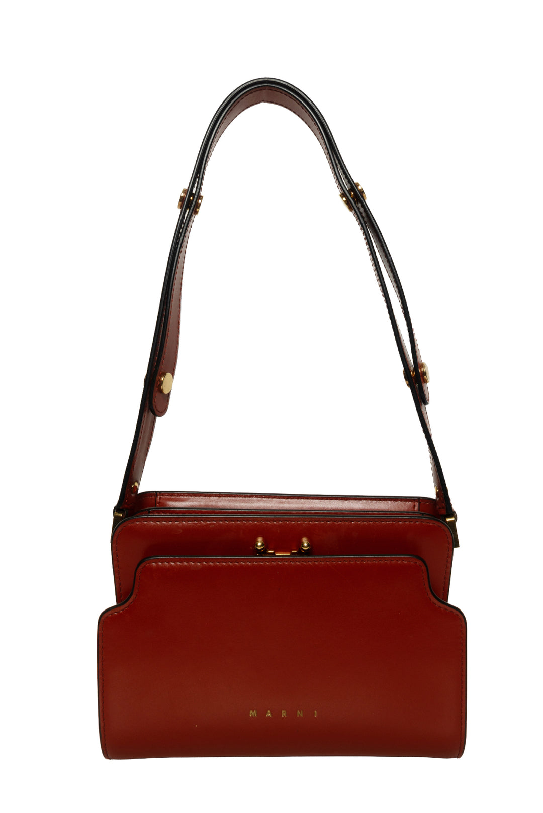 Marni Trunk Reverse Leather Shoulder Bag