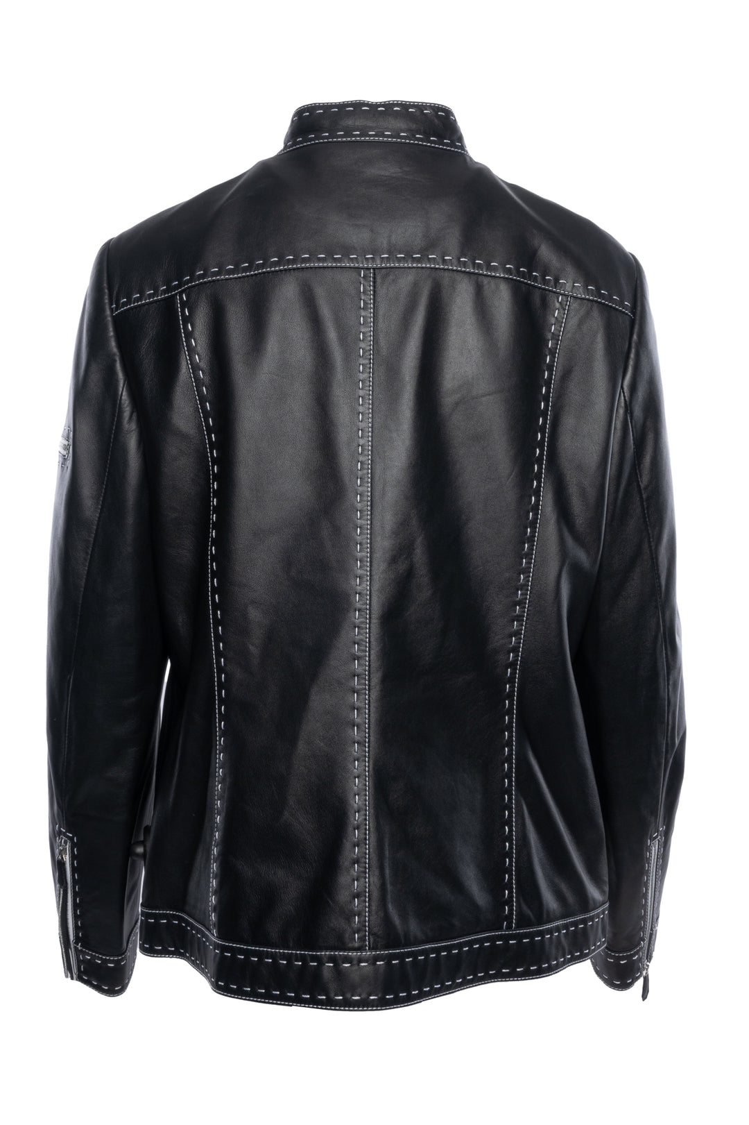 Escada Size 44 Lambskin Leather Jacket