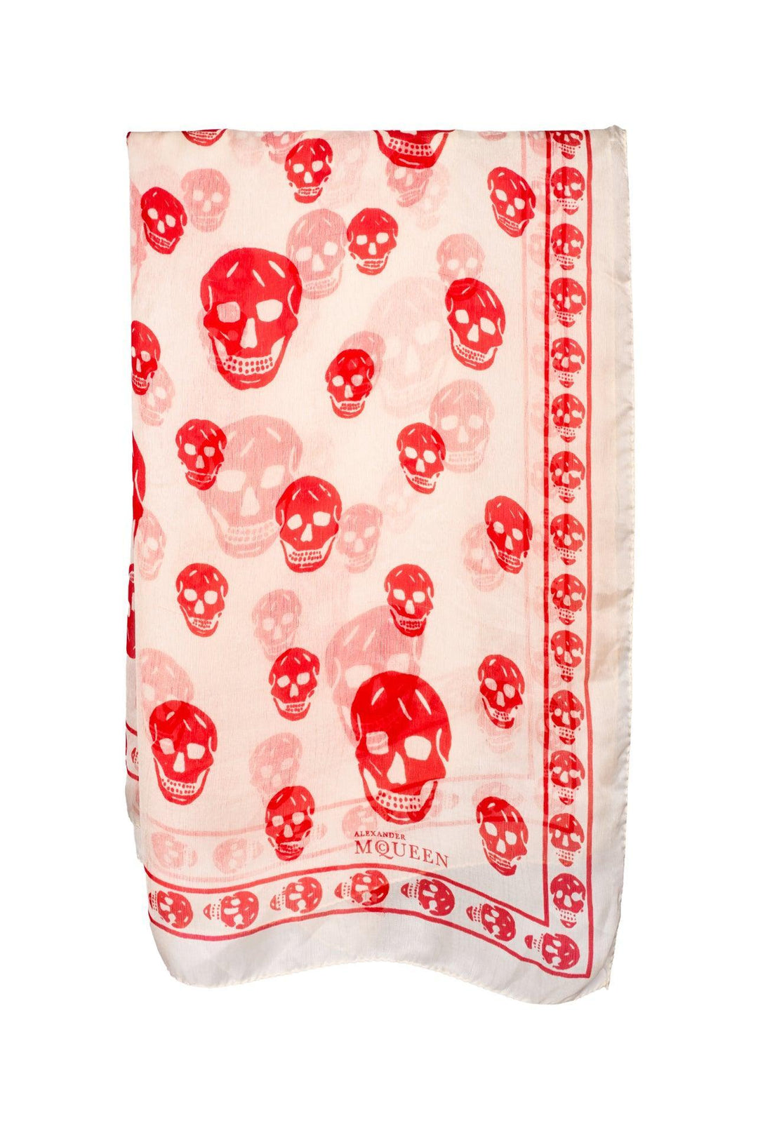 Alexander Mcqueen Classic Silk Skull Scarf