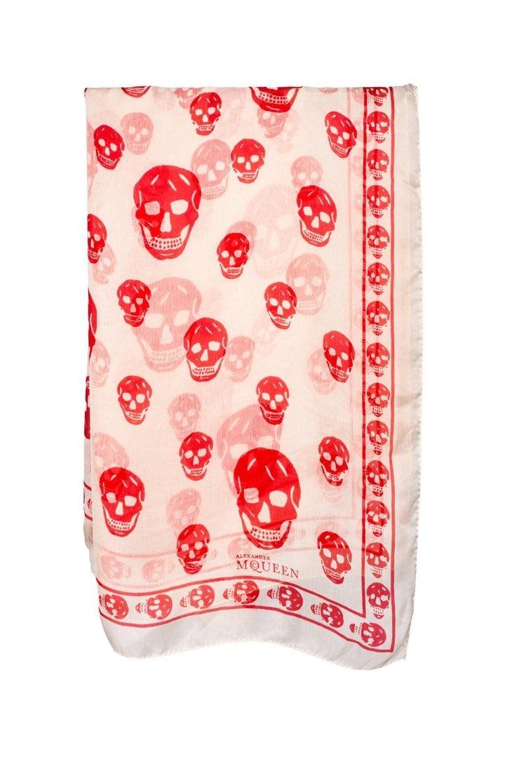Alexander Mcqueen Classic Silk Skull Scarf