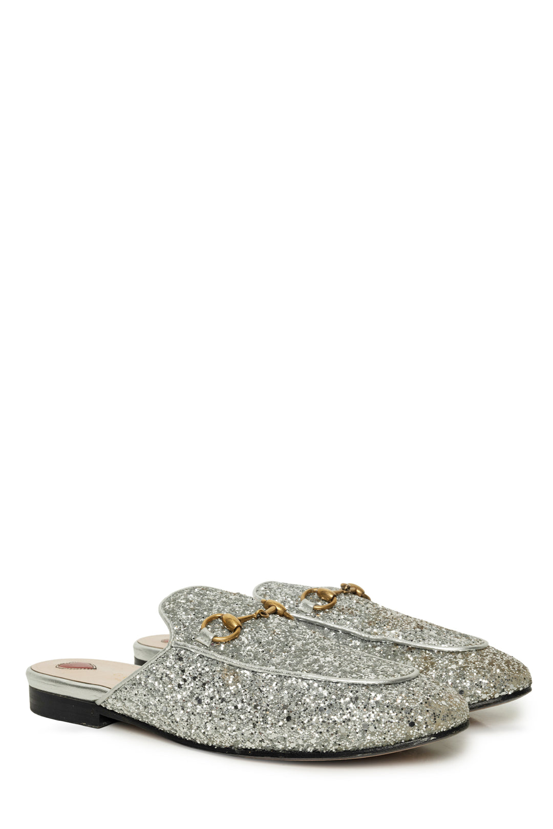 Gucci Size 36 Princetown Glitter Slippers