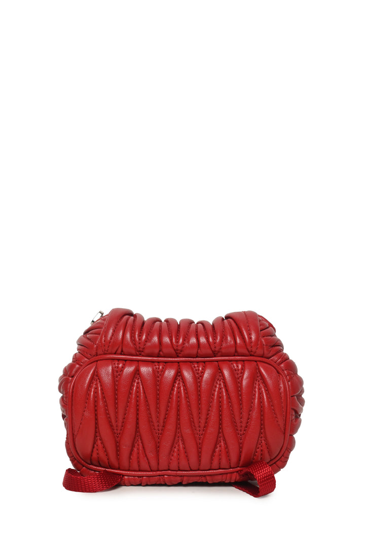 Miu Miu Matelasse Leather Mini Chain BackPack