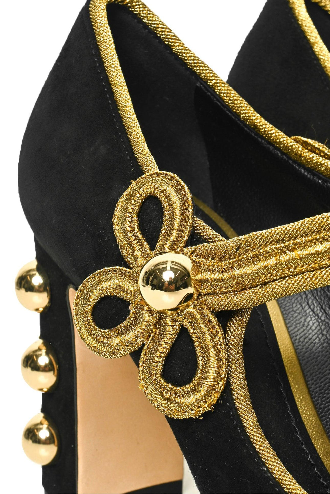 Dolce & Gabbana Size 36.5 Suede Military Mary Jane Pumps