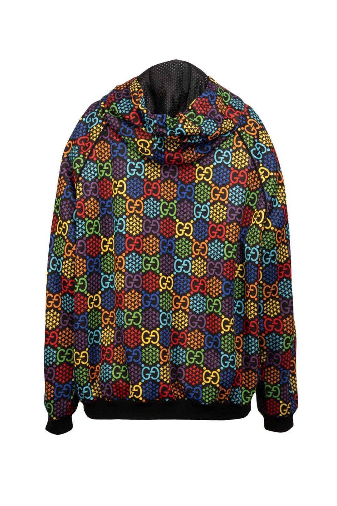 Gucci Size M Men's GG Psychedelic Print Hooded Jacket
