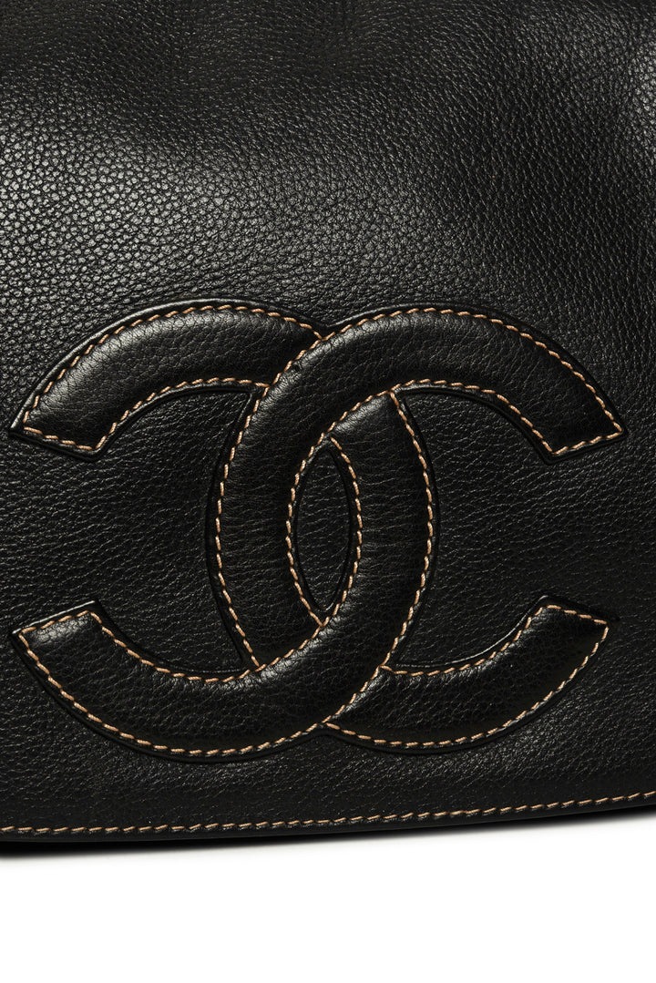 Chanel 2003-2004 Half Moon CC Shoulder Bag