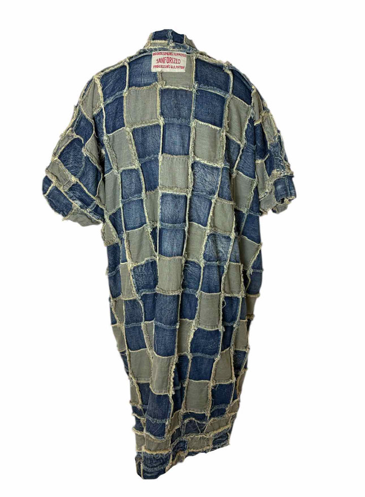 Magnolia Pearl Size OS Dashi Patchwork Denim Kimono Coat