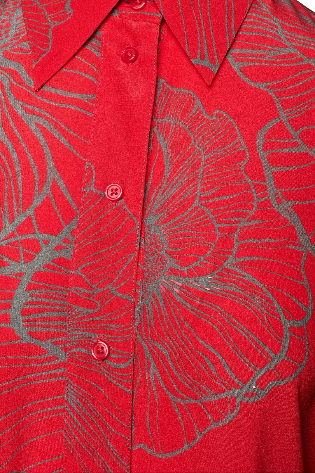 Lu Li Lina Size L Maxi Silk Shirt Dress