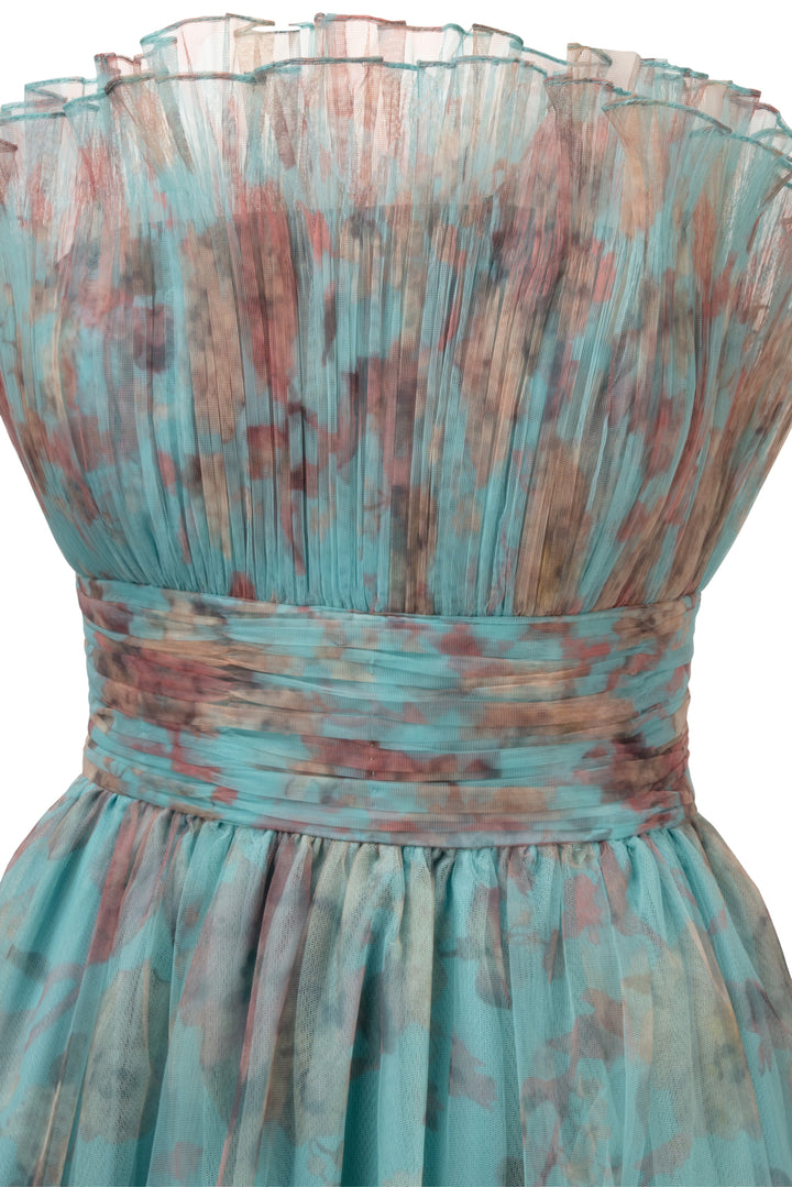 Amarra Size 8 Strapless Ruffles Gown