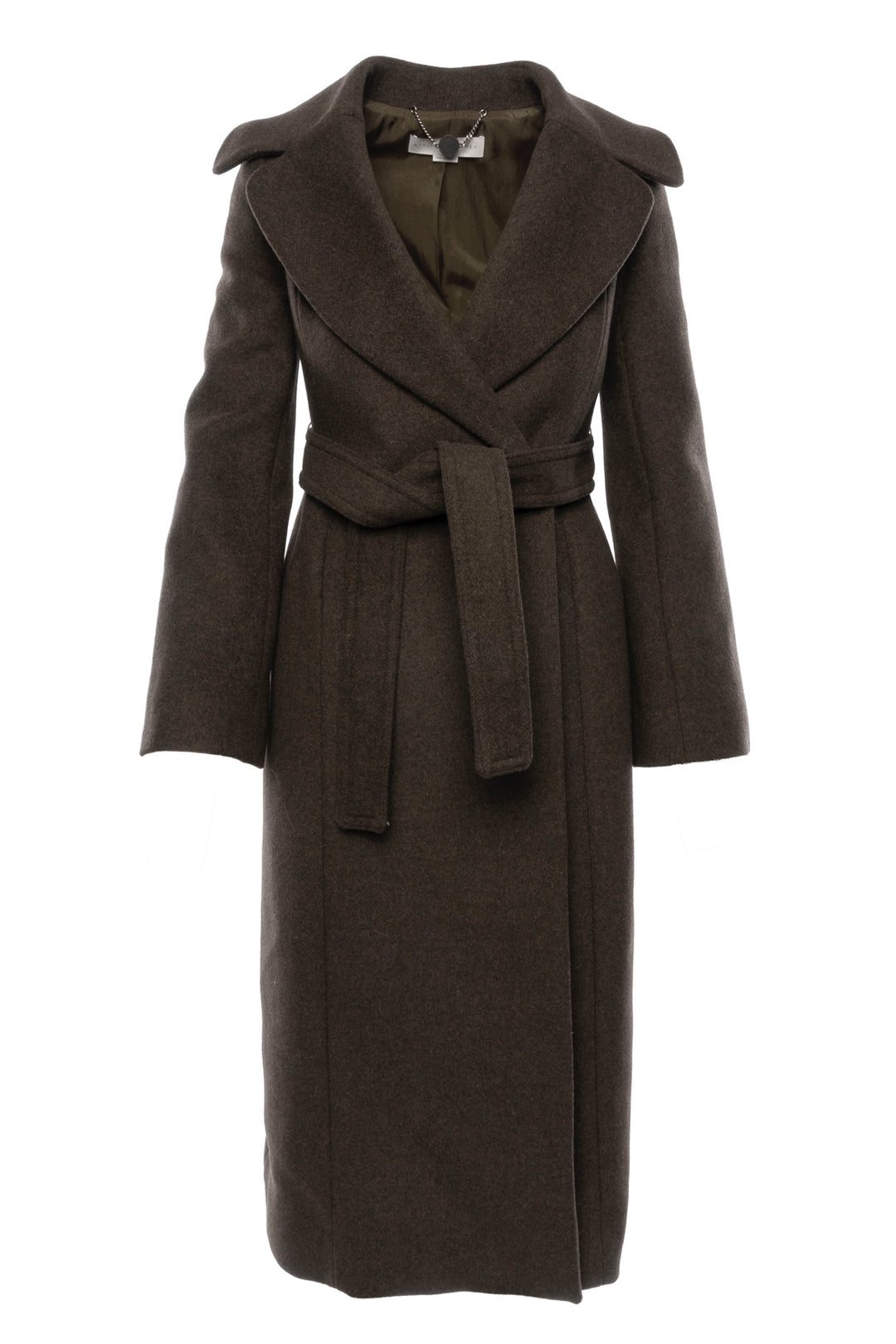 Stella Mccartney Size 36 Belted Cady Felted Coat