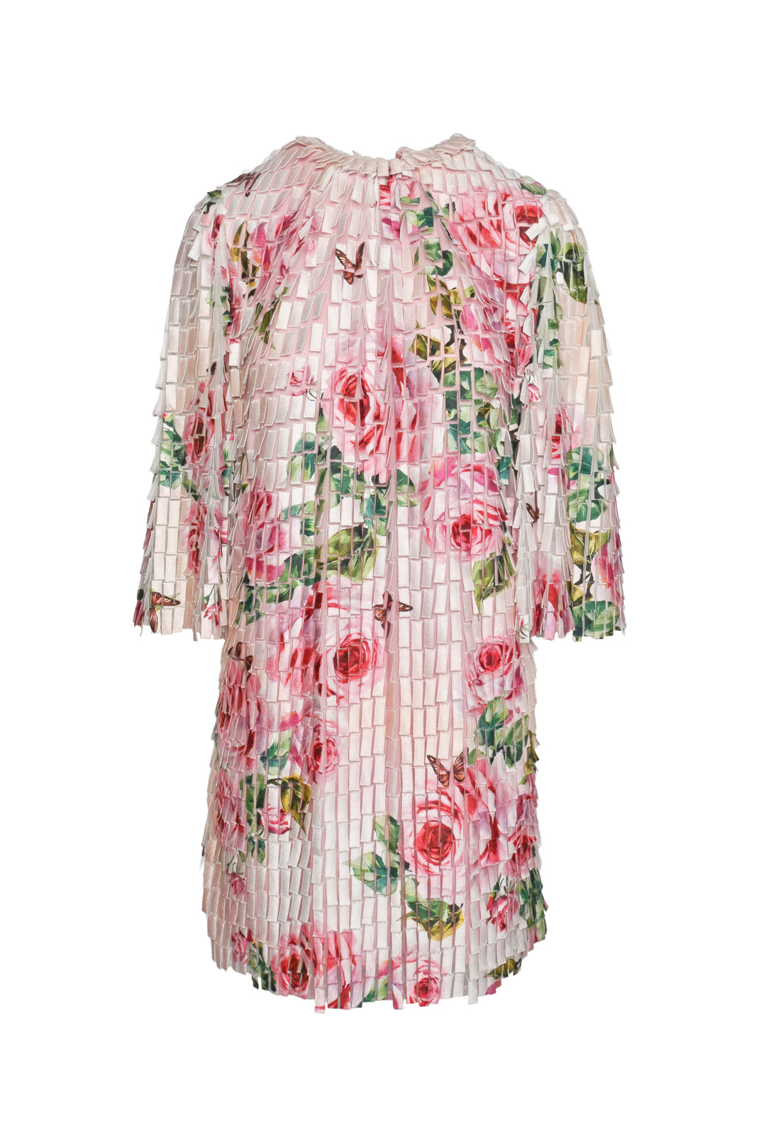 Dolce & Gabbana Size 38 Floral Fringe Dress
