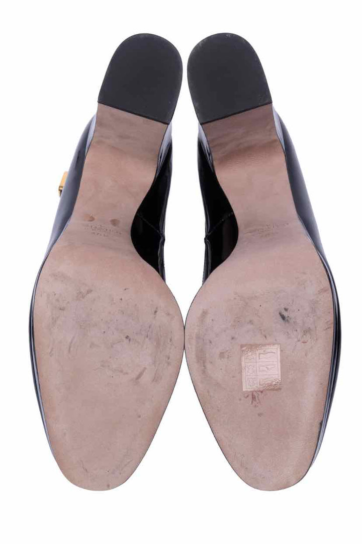 Valentino Size 40.5  Tan-Go Patent Leather Platform Pumps