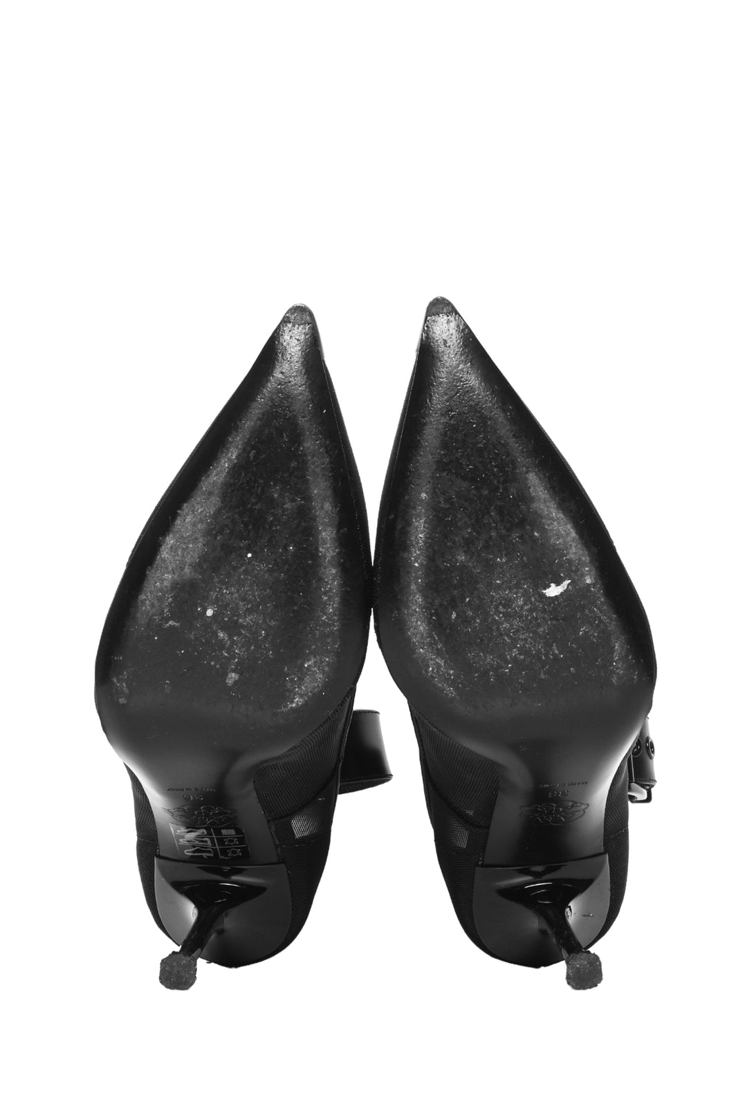 Alexander Mcqueen Size 36 Punk Ankle-Cuff Mesh Pumps