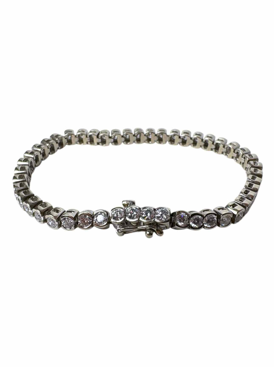 14K White Gold Diamond Tennis Bracelet