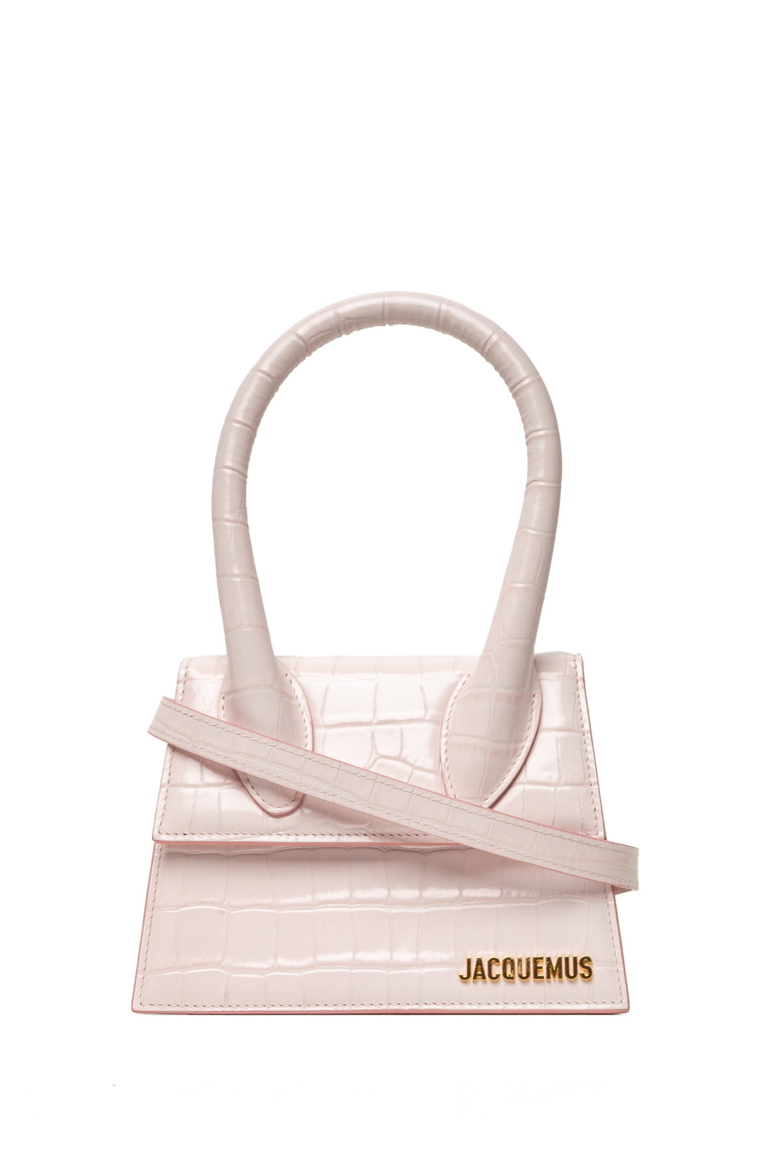 Jacquemus Le Chiquito Moyen Croc-Embossed Leather