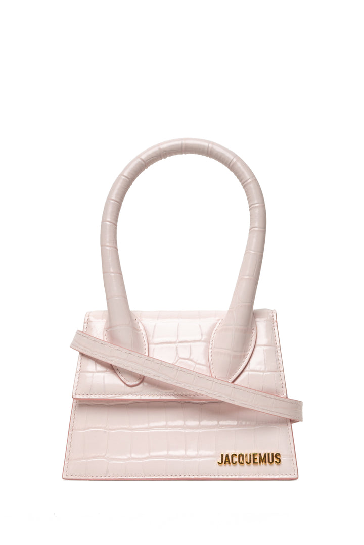 Jacquemus Le Chiquito Moyen Croc-Embossed Leather