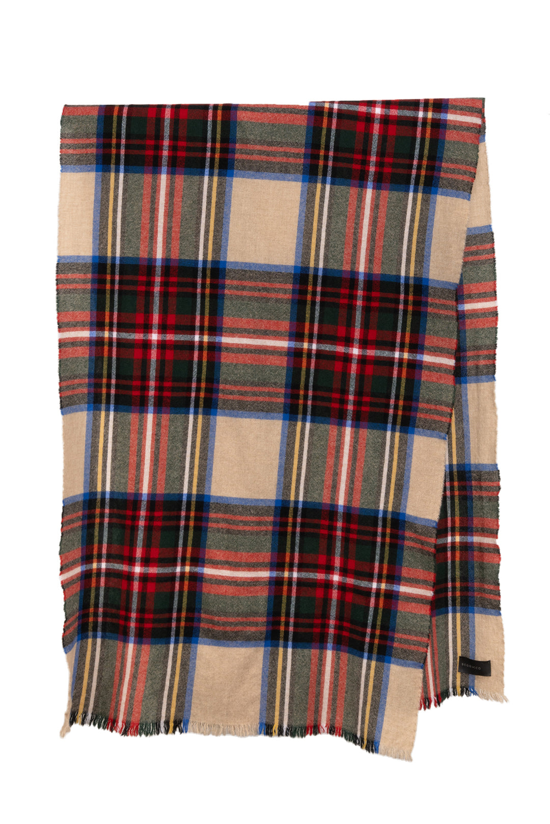 Begg x Co Size OS Wool & Cashmere Shawl