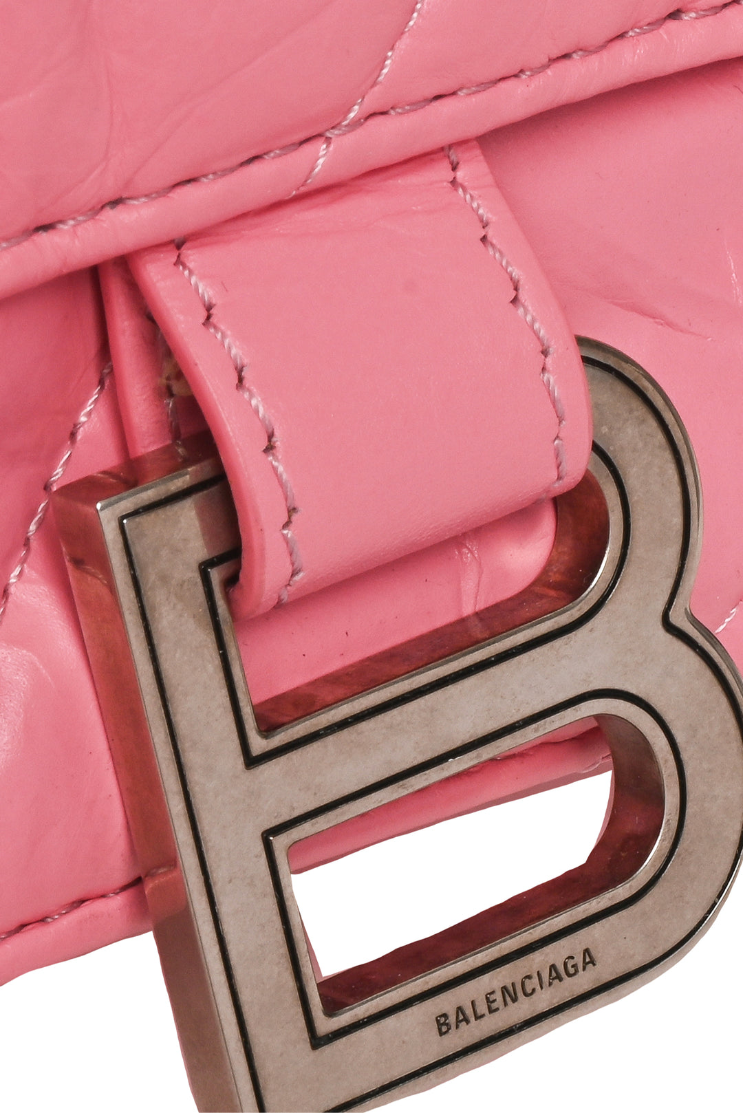 Balenciaga Calfskin Quilted Small Crush Chain Shoulder Bag