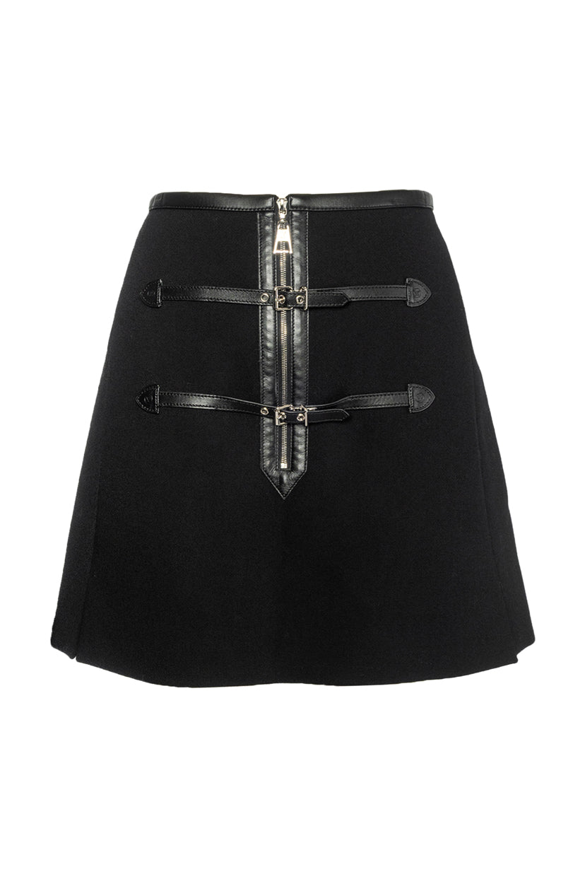 Louis Vuitton Size 38 Buckle Mini Skirt