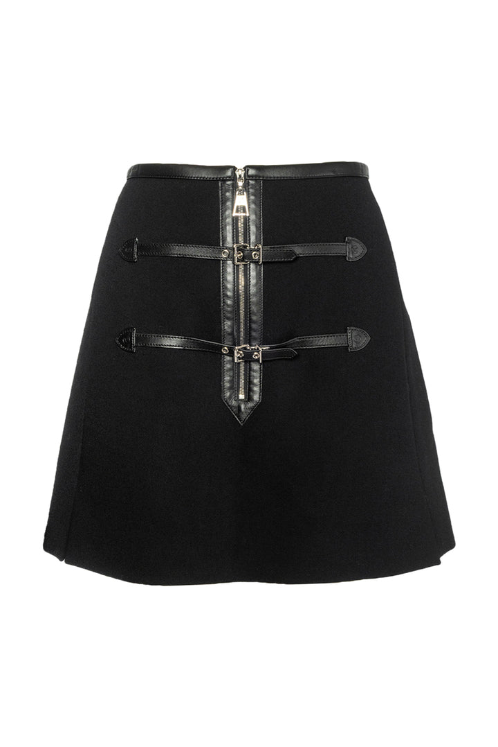 Louis Vuitton Size 38 Buckle Mini Skirt