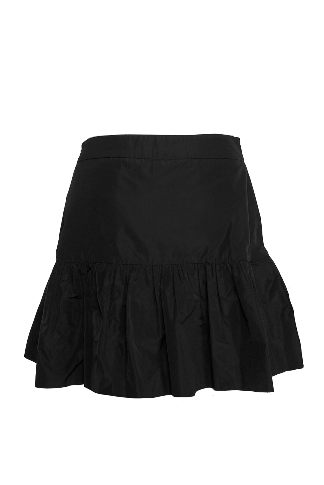 Moncler Size 40 Nylon Peplum Mini Skirt