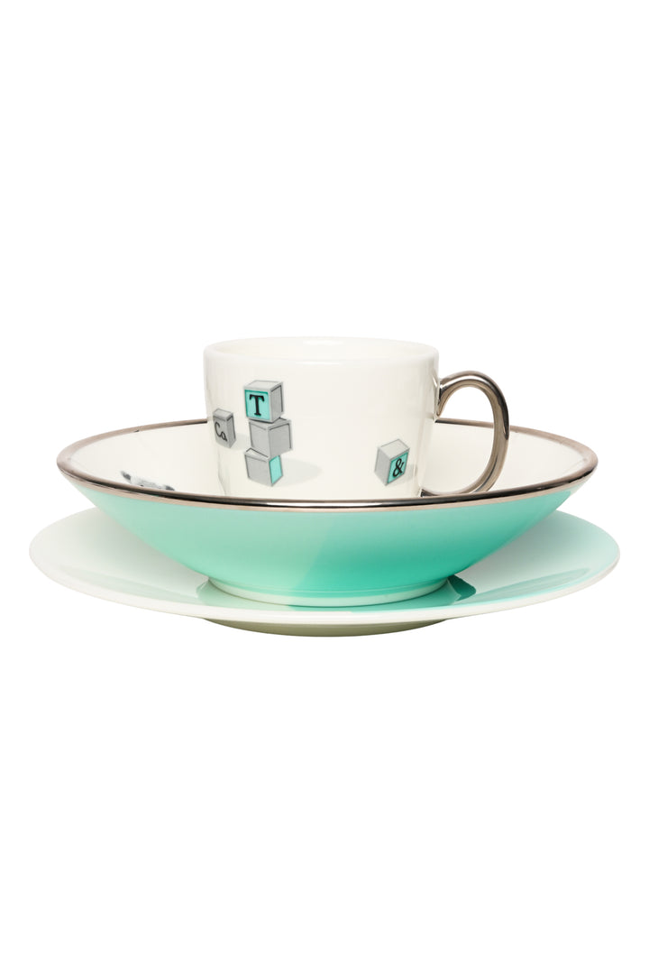 Tiffany & Co Kid's Fine Bone China Bear and Block 3-Piece Set