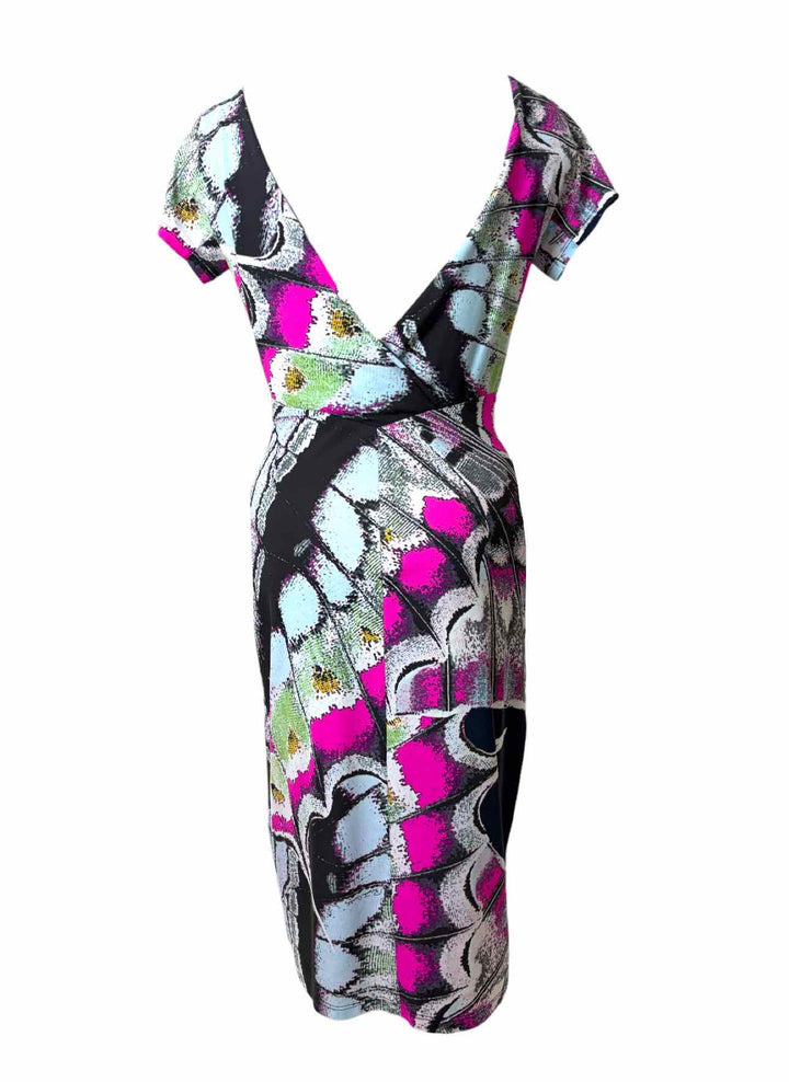 Roberto Cavalli Size 44 Butterfly Pattern Dress