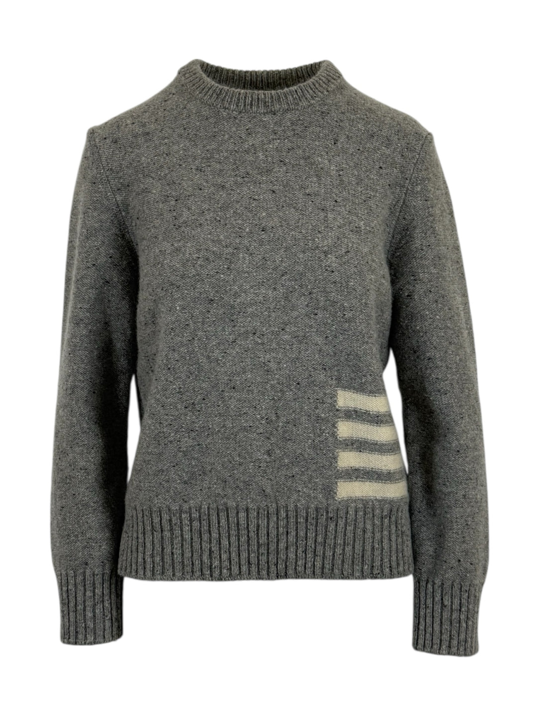 Thom Browne Size 00 4 Bar Crewneck Wool-Blend Sweater
