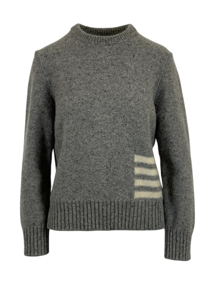 Thom Browne Size 00 4 Bar Crewneck Wool-Blend Sweater