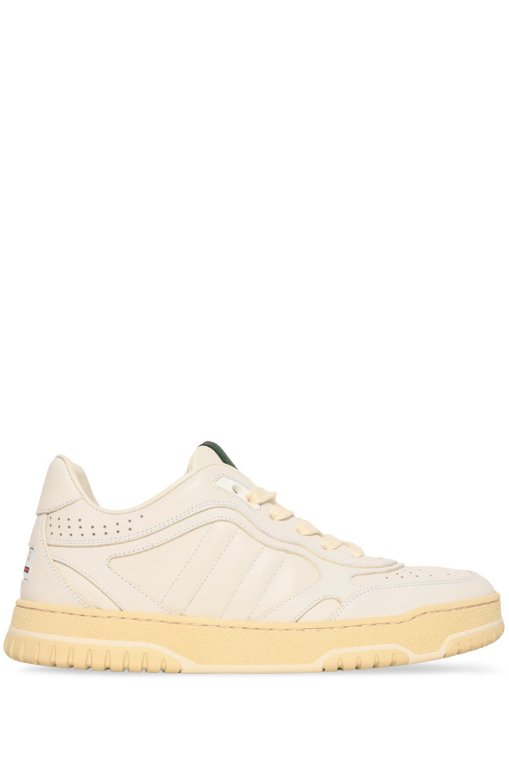 Gucci Size 39 Re-Web Low Top Leather Sneaker