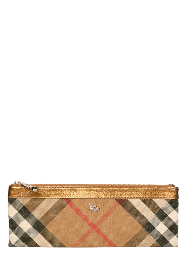 Burberry Vintage Sparkle Check Clutch